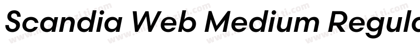 Scandia Web Medium Regular字体转换